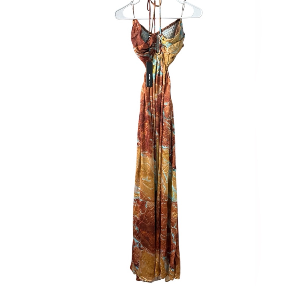 NWT Strapless Dress in Brown and Gold. Fast ๐๐ฆ - Picture 7 of 15